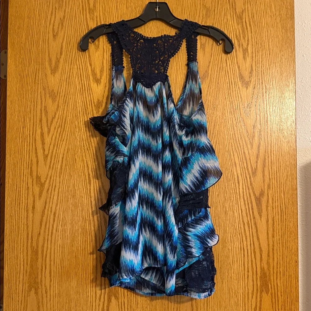 Vanity Navy Crochet Top - Picture 3 of 3